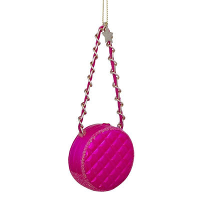 Kerstornament - Vondels Chanel tas rond roze - JungleHome