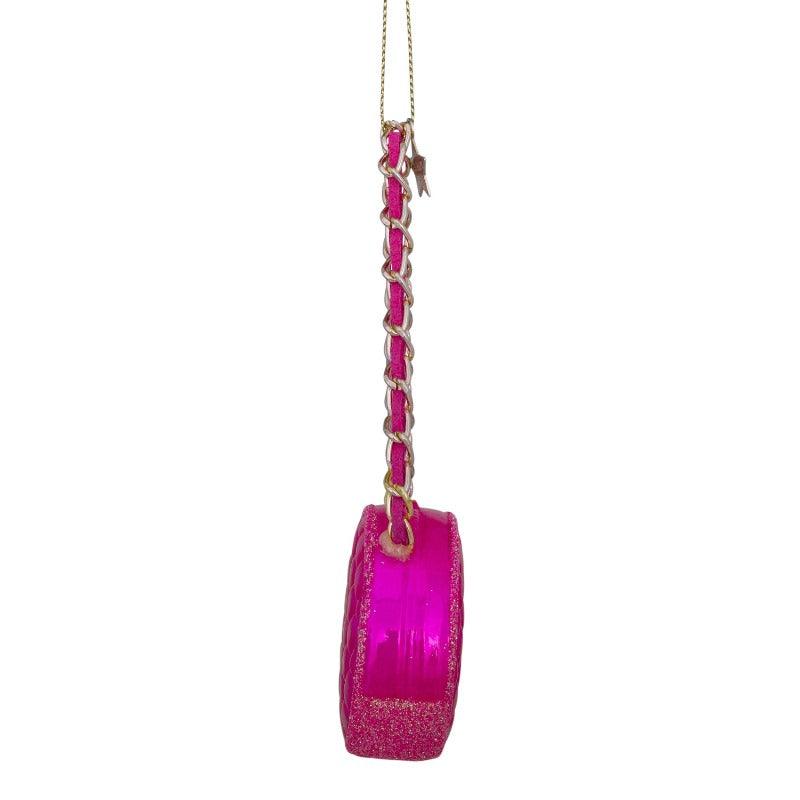 Kerstornament - Vondels Chanel tas rond roze - JungleHome