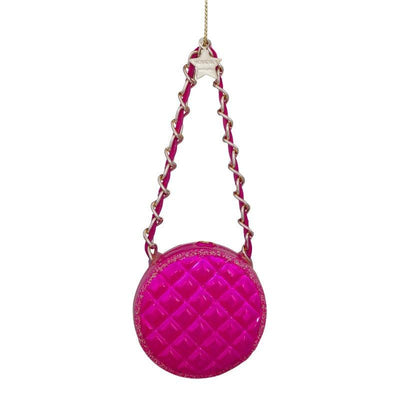 Kerstornament - Vondels Chanel tas rond roze - JungleHome