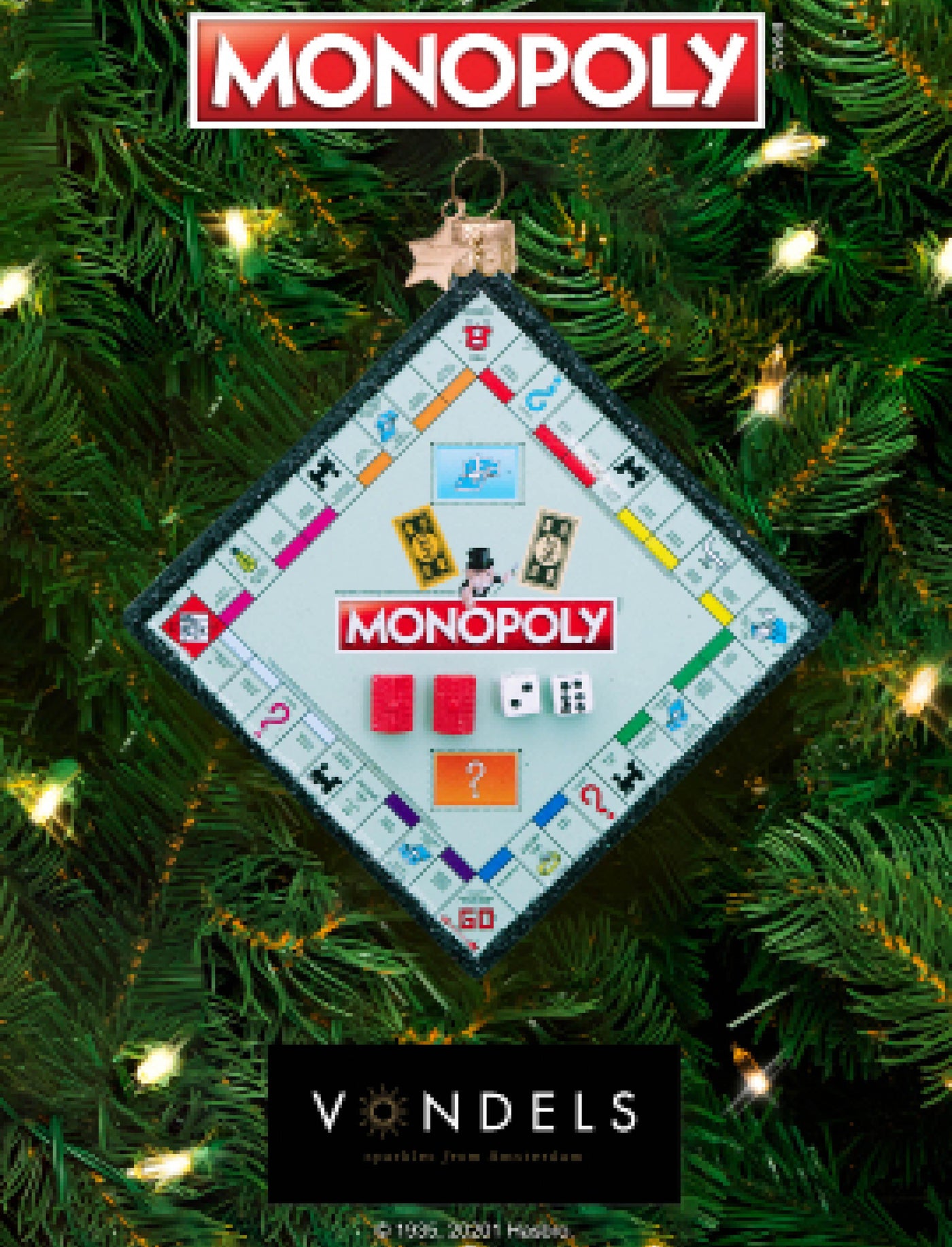 Kerstornament - Vondels Monopoly spelbord - JungleHome