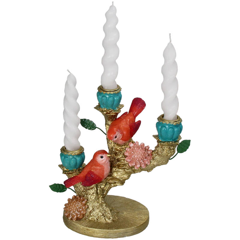 Kandelaar - Rode Vogels