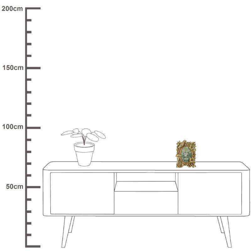 Pre-Order Fotolijst - Vogel Print Goudkleurig Middel - JungleHome