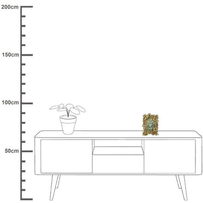 Pre-Order Fotolijst - Vogel Print Goudkleurig Middel - JungleHome