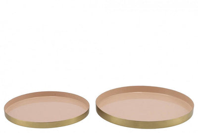 Dienblad - Set van twee beige - JungleHome