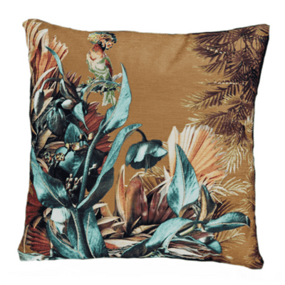 Sierkussen - Sonam 45x45cm bruin groen - JungleHome